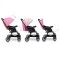 Carucior copii Little Rider Siena Culoare Roz pliabil, ușor, compact Certificare Siguranta