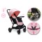 Carucior copii Little Rider Siena Culoare Roz pliabil, ușor, compact Certificare Siguranta