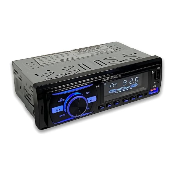 MP3 Player Auto 4x50W cu USB, SD, AUX, Radio FM + Telecomandă 12V, Display LED