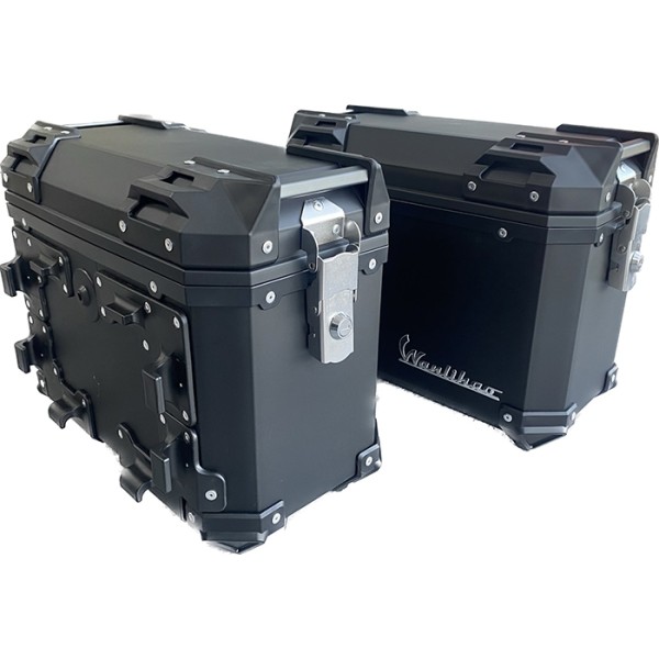 Set Cutii Laterale HARLEY-DAVIDSON ROAD GLIDE  Moto 56L cu Suport Metalic 49x21x30 cm – Side Case Motocicletă, Cutii Bagaj Waterproof, PP Rezistent