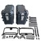 Set Cutii Laterale HARLEY-DAVIDSON ROAD GLIDE  Moto 56L cu Suport Metalic 49x21x30 cm – Side Case Motocicletă, Cutii Bagaj Waterproof, PP Rezistent