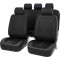 Huse Scaune din piele neagra cu cusatura alba eco VOLKSWAGEN GOLF VII 2012-2020  cu bancheta fractionata spate