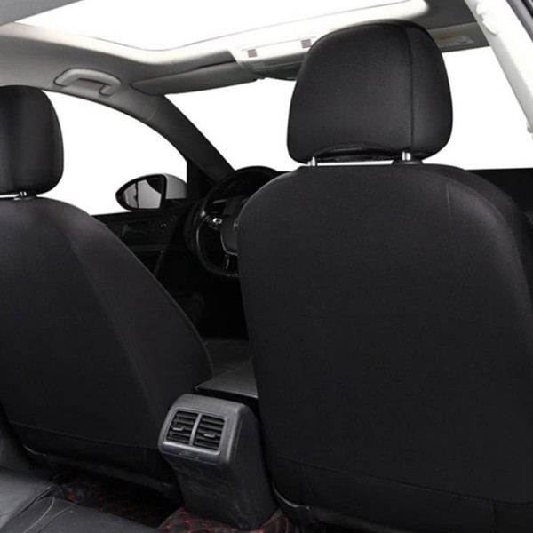 Huse Scaune din piele neagra cu cusatura alba eco VOLKSWAGEN GOLF VII 2012-2020  cu bancheta fractionata spate