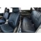 Huse Scaune din piele neagra cu cusatura alba eco VOLKSWAGEN GOLF VII 2012-2020  cu bancheta fractionata spate