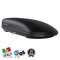 Cutie portbagaj auto MENABO Marathon Dark 07937, prindere pe bare transversale, plastic ABS, volum 460 litri, 198x79x37 cm, negru