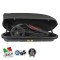 Cutie portbagaj auto MENABO 07936 Marathon Dark, prindere pe bare transversale, plastic ABS, volum 320 litri, 137x79x36 cm, negru mat