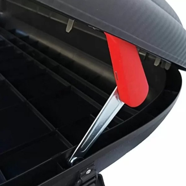 Cutie portbagaj auto plafon Art Plast  Duo Carbon (400 litri) deschidere pe ambele parti