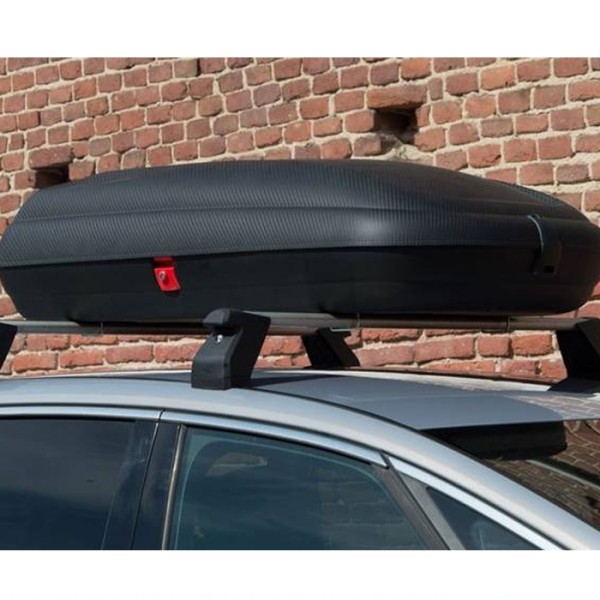 Cutie portbagaj auto plafon Art Plast  Duo Carbon (400 litri) deschidere pe ambele parti