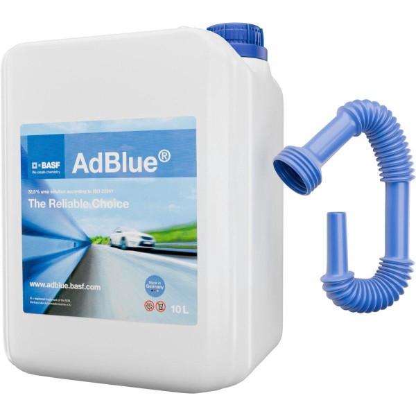 AdBlue 10L cu Pâlnie pentru Motoare Diesel SCR – Soluție Uree 32,5% | Reduce Emisiile NOx