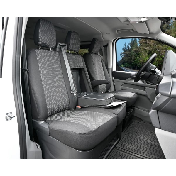 Huse autodedicate CITROEN JUMPY  3 locuri 2+1 an 2004-2014  cu cotiera si masuta Material textil GROS