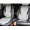 Huse Scaune Negru Gri BMW SERIA 5 F11 2010-2013 din Textil Romb cu inserie de piele si bancheta fractioanta cu Airbag si SRS compatibil cu scaune incalzite si ventilate