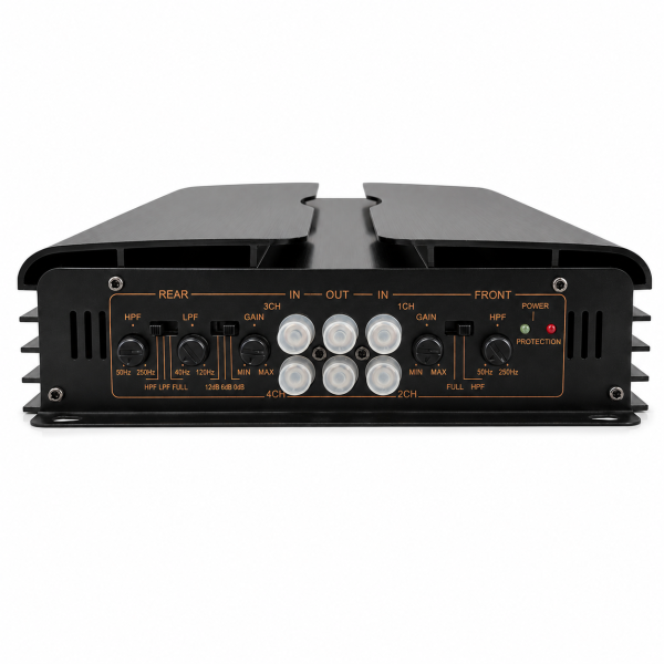 Amplificator Auto 4 Canale C-328, 4×60W RMS, 2×160W RMS Bridge, HPF/LPF – PA1753