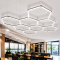 9 hexagoane Aplica Led fagure Iluminat LED Hexagonal pentru Garaj, Atelier sau Salon spatii comerciale 257 x 244 cm, 280W, 6500K premium