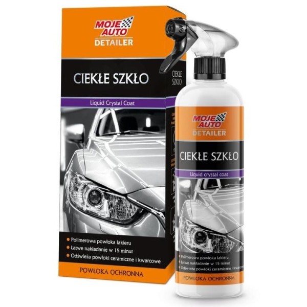 Ceara Lichida cu burete inclus Auto Moje Auto Detailer Liquid Crystal Coat – Protecție Vopsea și Efect Ceramic 500ml