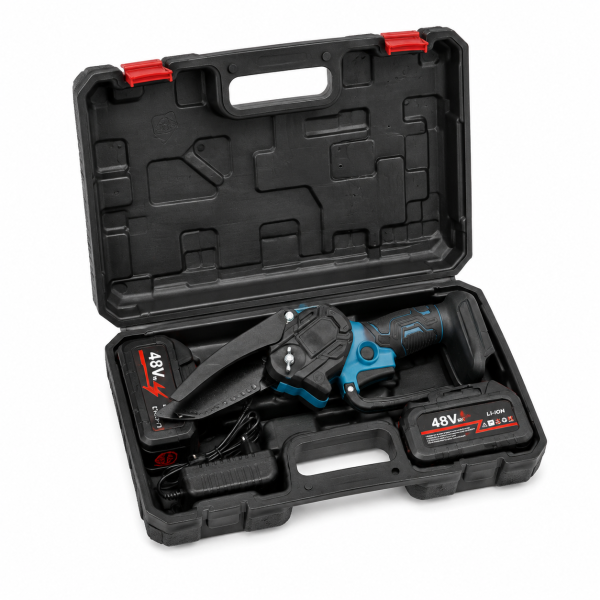 Mini Fierăstrau Electric cu Lanț și Acumulator PA1836, 6”, 2 Baterii Li-Ion, Lanț de Rezervă și Valiză