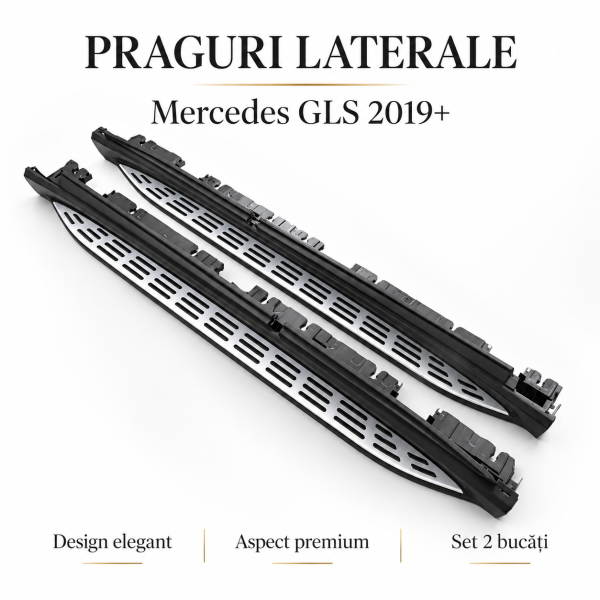 Praguri Laterale Mercedes-Benz GLS X167 2020 din Aluminiu Set 2 Bucăți