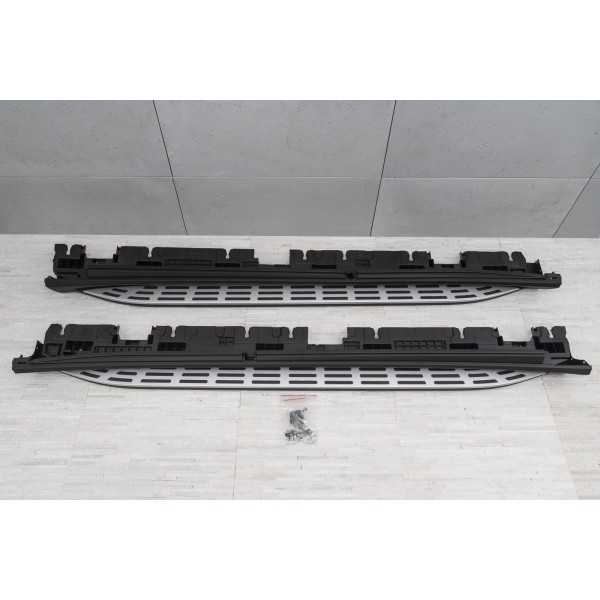 Praguri laterale Mercedes ML W164 2006–2012 aluminiu premium pachet complet impreuna cu kitul de mulaj