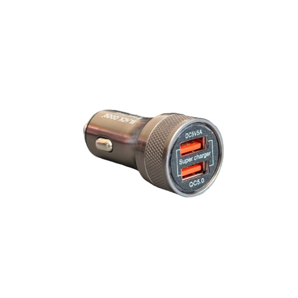 Incarcator telefon auto cu cablu 3 in 1 usb c ,micro , type c, QC 5.0, încărcare rapidă, 1.2 m.  2 porturi usb