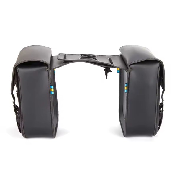 Genti laterale moto Honda Shadow 125 chopper / cruiser, set 2 bucăți, 28x30x13 cm