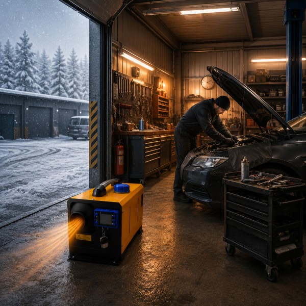 Sirocou Incalzitor portabil 8 kw rezervor 5L 12-24V 8KW rulota camper garaj casa, diesel Telecomanda,programare din telefon Bluetooth și Aplicație Android IOS
