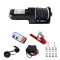 Troliu Electric ATV 2500LBS 1133 kg, 12V, Cablu Textil 12 m, Telecomandă Wireless, Placa Montaj