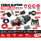 Troliu Electric 12V 4000 LBS / 1818 kg cu Cablu Oțel, Telecomandă Wireless și Placă de Montaj