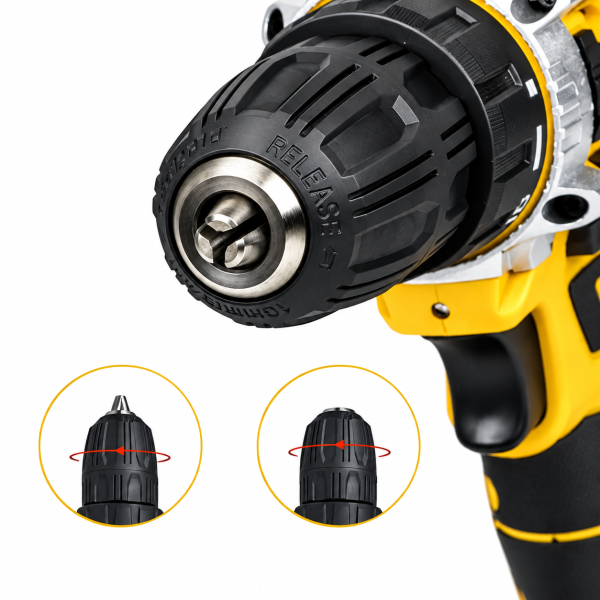 Mașina de Gaurit și Înșurubat cu Acumulator 18V, 25 Nm, 2 Acumulatori Li-Ion 2Ah, 2 Viteze, LED, Mandrină 10 mm, Set Burghie și Biți, Prelungitor Flexibil, Valiză Transport