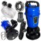 Pompa Submersibila Apa Murdara și Fosa Septică 750W cu Tocator, Debit 15.960 L/h, Corp Fontă, Furtun Refulare 30m, Racord 2” – Set Complet