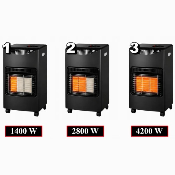 Soba 4.2kw puternica pe Gaz portabilaGPL Portabilă 4200W – IncAlzire Eficienta, 3 Trepte de Putere, Regulator și Furtun Incluse gratuit