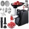 Masina de Tocat Carne Electrica 700W, Funcție Reverse, 2 Site din Inox, Accesoriu pentru Cârnați, Tavă Alimentare, 250W Nominal, Compacta