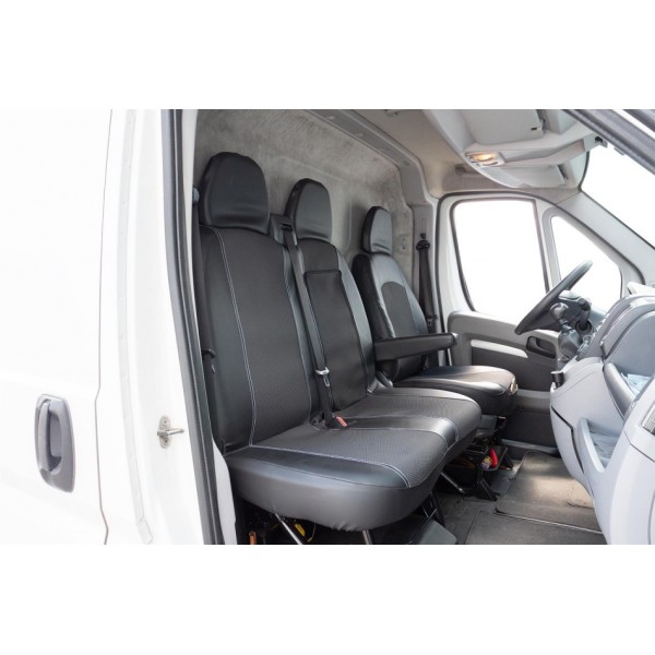 Huse Scaune piele si textil Mercedes Sprinter 2017-2020 cu cotiera si masuta