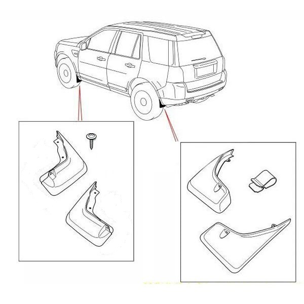 Set Aparatori Noroi Jeep Patriot 2009-2016