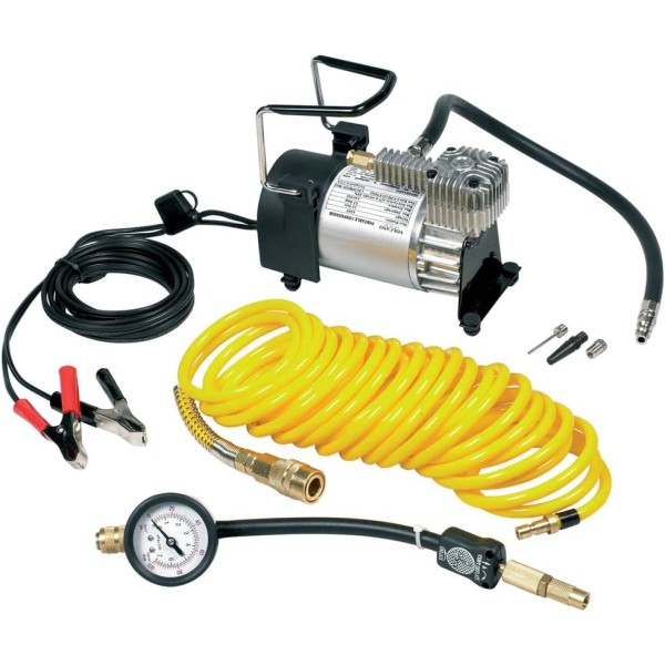 Compresor Auto Metalic cu umflare extrem de rapida  12v 350-400 PSI cu ghentuta de depozitare si furtun