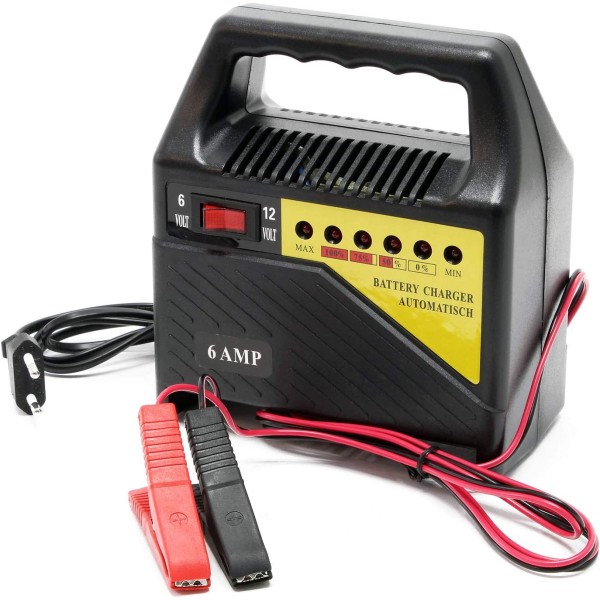 Redresor Incarcator Baterii auto  moto, scutere 6-12v 6A Compact