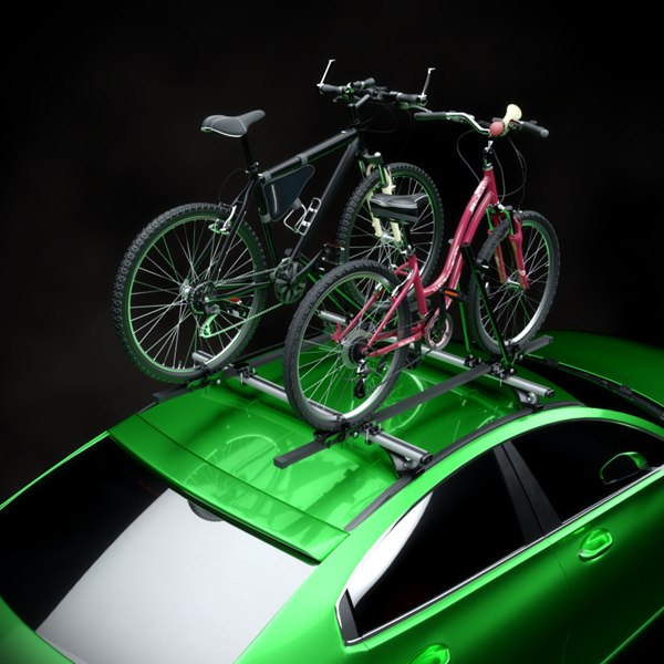 Suporti Bicicleta pentru 2 biciclete montate pe bare portbagaj auto din otel sau alumiu