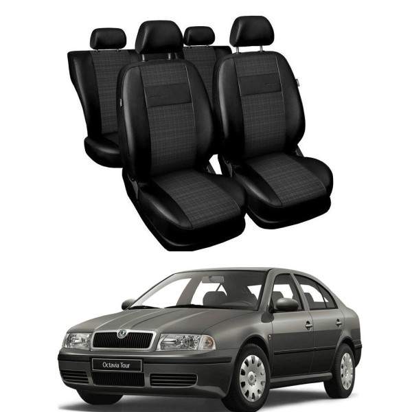 Huse Scaune din piele si material textil Skoda Octavia 1999-2004