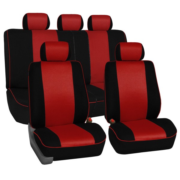 Huse Scaune Dedicate Dacia Logan 2006 Premium (Rosu/Albastru/Gri)