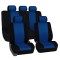 Huse Scaune Dedicate Dacia Logan 2006 Premium (Rosu/Albastru/Gri)