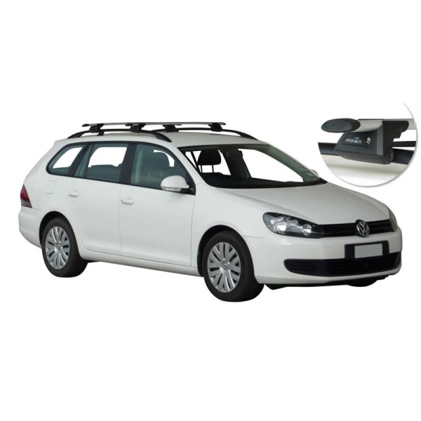 Bare portbagaj pentru Vw Golf 6 break/combi 2009-2013 din aluminiu cu sistem antifurt si cheie