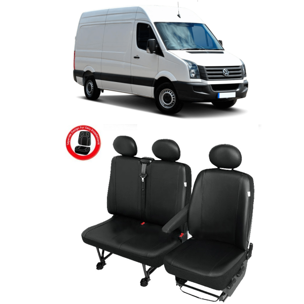 Huse Scaune Vw Crafter 2015 din piele 3 locuri (2+1)