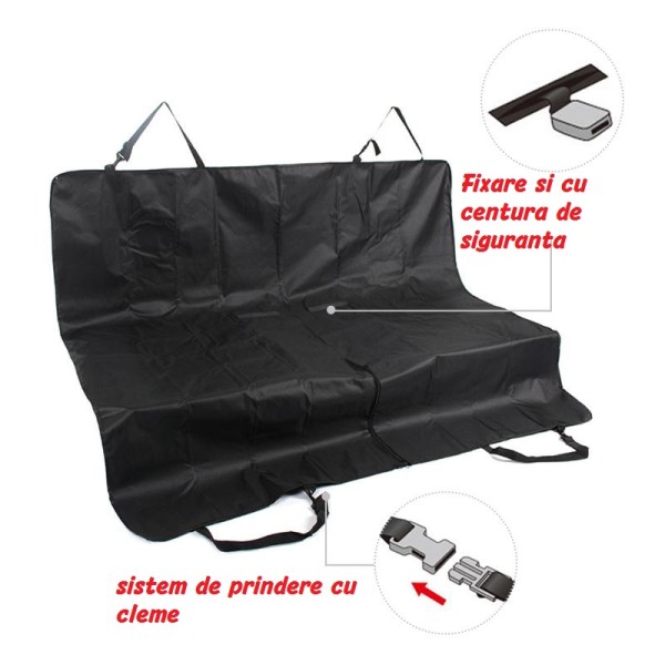 Husa Protectie TOYOTA YARIS III 2011-2020 pentru Bancheta Spate sau portbagajTransport Animale Caini, Pisici impermeabila, antialunecare