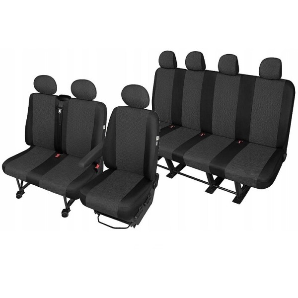 Huse Scaune 7 locuri Ford Transit Doka  2001-2006  cabina dubla
