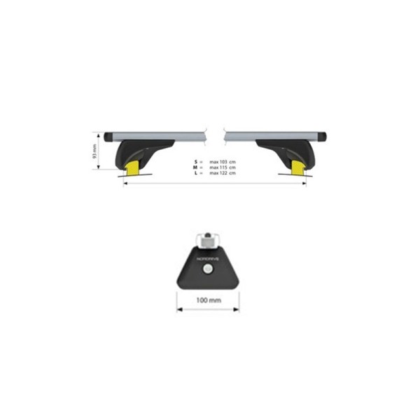 Bare portbagaj pentru Audi A4 B8/B9 Combi 2008-2016 avant combi din aluminiu cu sistem antifurt si cheie