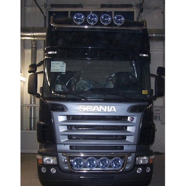 Bullbar/Bara Proiectoare Inox Grila Partea Inferioara Scania R/TOP LINE 2002-2015