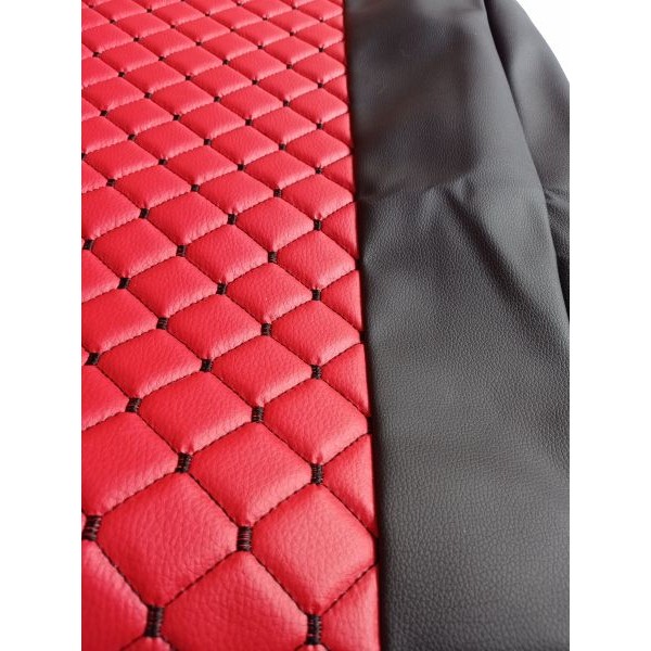 Huse Scaune piele Scania R piele romb culoare Rosu, Editie Speciala
