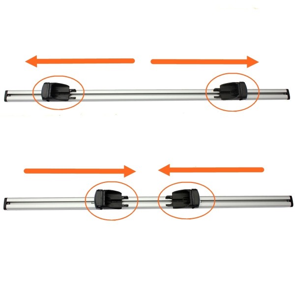 Bare portbagaj pentru Audi A6 break 1999-2005 din aluminiu cu sistem antifurt si cheie