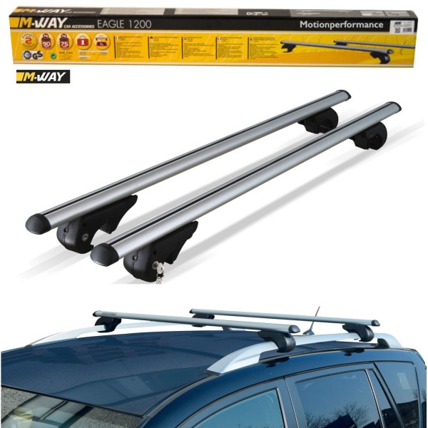 Bare portbagaj pentru Vw Polo Cross din aluminiu cu sistem antifurt si cheie
