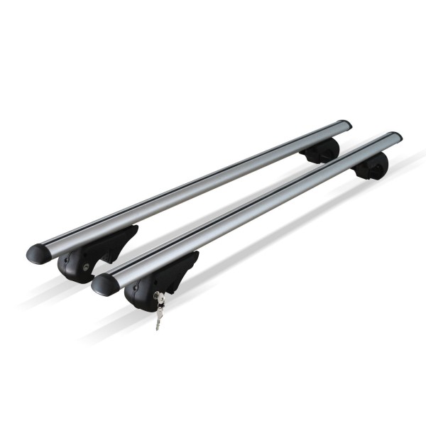 Bare portbagaj pentru Dacia Sandero Stepway 2008-2017 din aluminiu cu sistem antifurt si cheie.