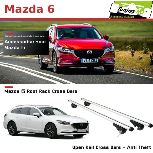 Bare Portbagaj Aero Mazda 6 break 2019 dedicate cu sistem antifurt